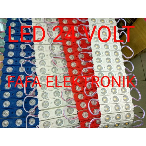 Lampu Led 3 Mata 24 Volt 1.5 Watt Led Modul Strip 24 Volt 3 Mata led bus led truk