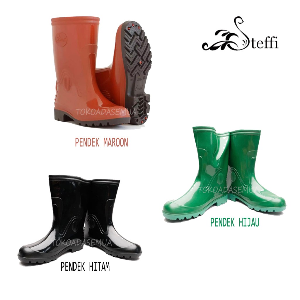 SEPATU PRIA BOOTS PENDEK BERKEBUN STEFFY UKURAN 39-42 / SEPATU BOOTS PENDEK TERLARIS / TERMURAH