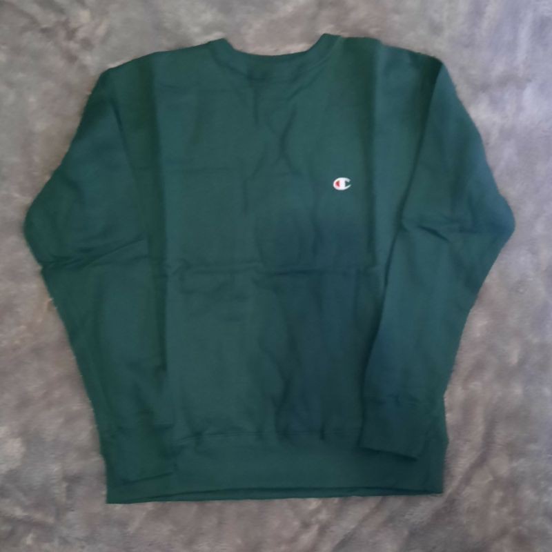 Crewneck Champion Basic Logo Green