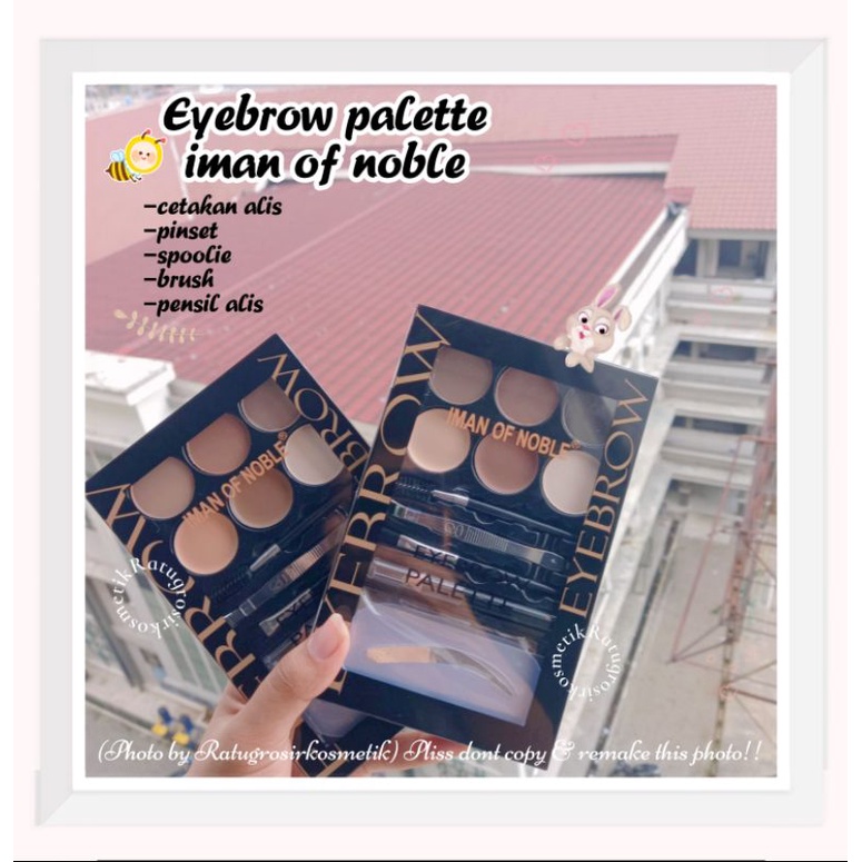 PROMO!!!EYEBROW PALETTE+APLIKATOR LENGKAP IMAN OF NOBLE NO.8200