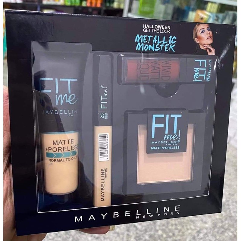 Maybelline Fit Me 4 in1 / Perbox Maybelline Set 3in1