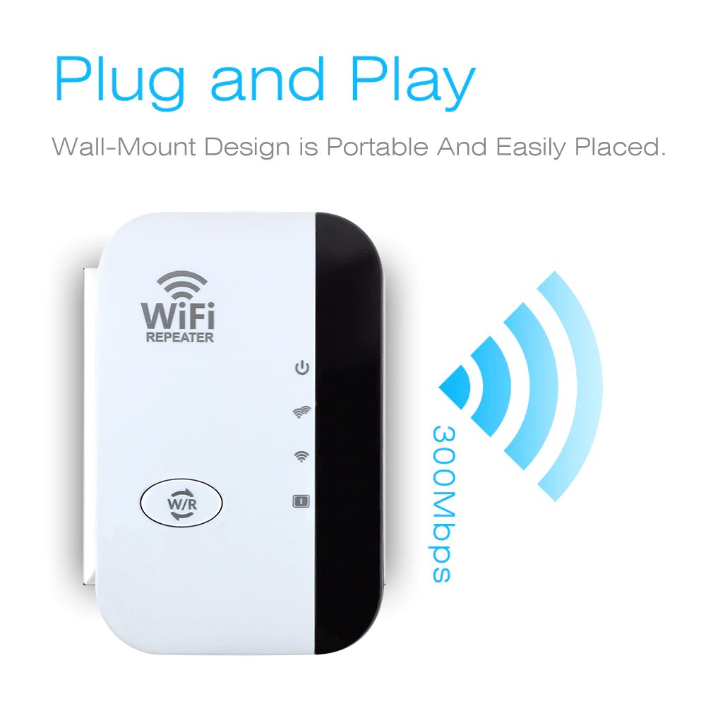 WiFi Repeater Extender 300 Mbps Penguat Sinyal Wifi Amplifier - Wireless Access Point