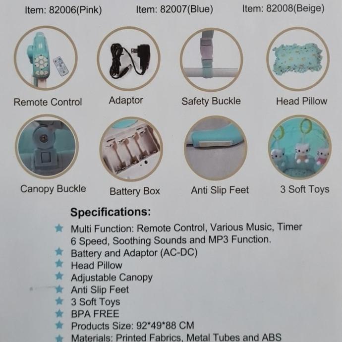 Ayunan Swing Baby Craddle Babyelle box bayi