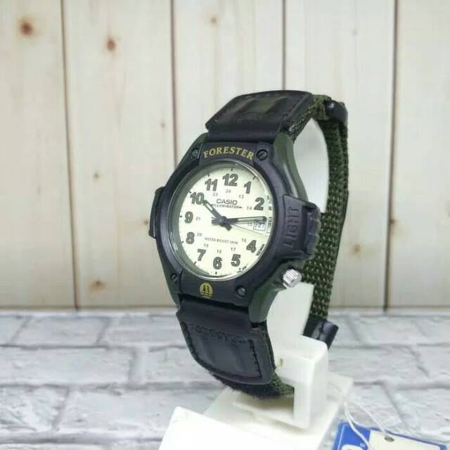 Casio Analog Jam Tangan Pria Canvas Hijau FT-500WC-3B Original