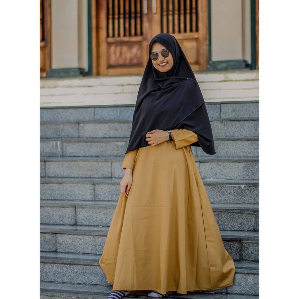 Korean Dress Coklat Susu