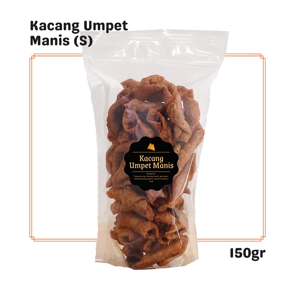 

Kacang Umpet Manis (S) 150gr / Snack Cemilan / Makanan Camilan Enak Renyah