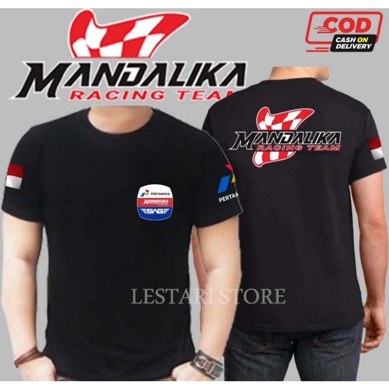 Tshirt Kaos Baju Mandalika Racing Team Pria Wanita Best Quality-GLA STORE