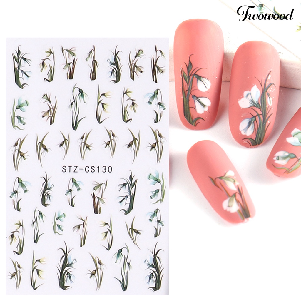 Twowood Stiker Kuku DIY Untuk Nail Art