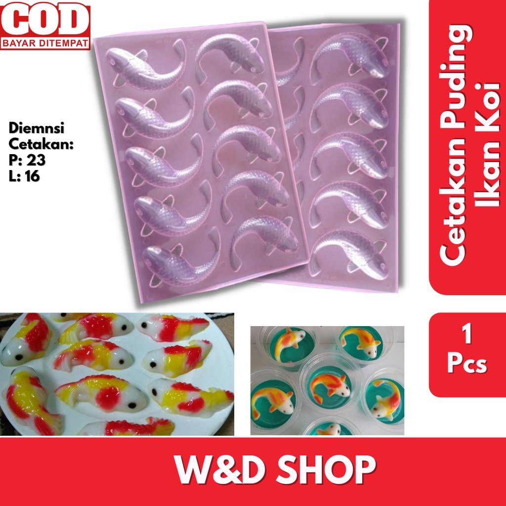 Cetakan Ikan Koi/cetakan puding ikan koi/cetakan coklat ikan koi/cetakan jelly