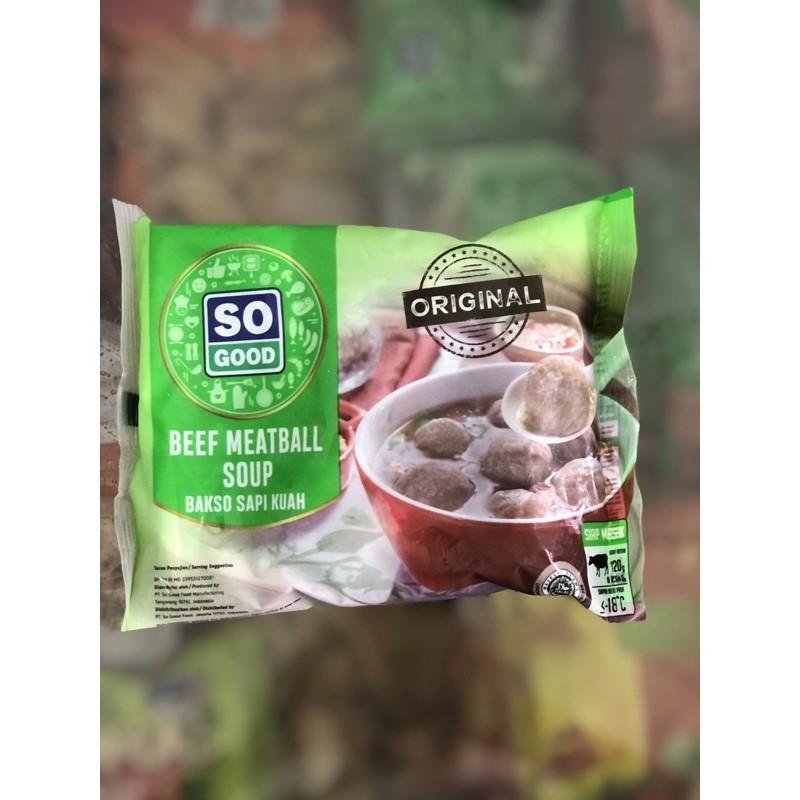 

SoGood Bakso Sapi kuah 120gr