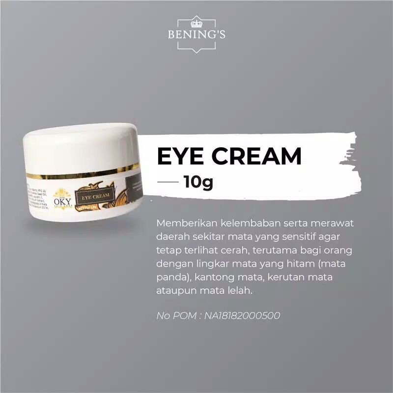 Eye Cream dr Oky Pratama / Benings Clinic / Benings Skincare