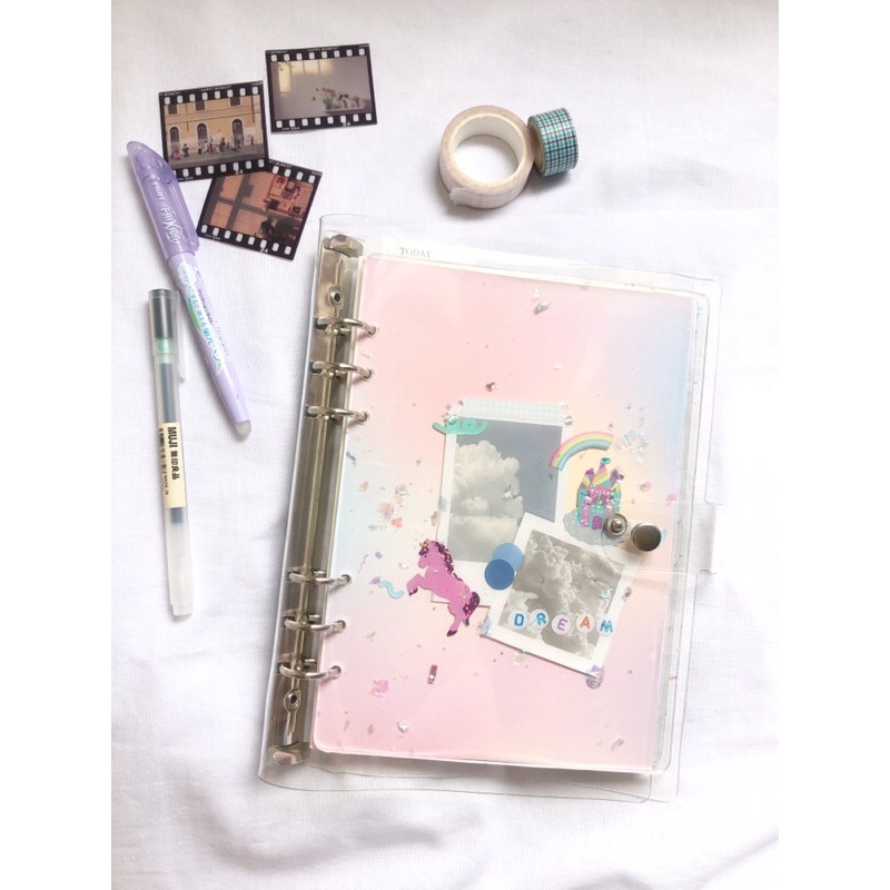 

Handmade Resin Personal Planner / Notebook / Binder / Loose Leaf ukuran A5 - Dreamy