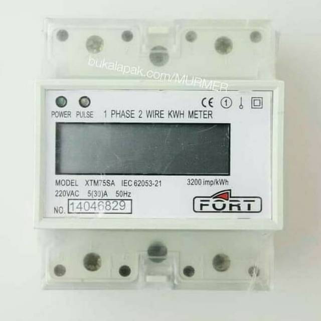 KWH Meter Digital (LCD) 1Phase Type XTM75SA  FROT