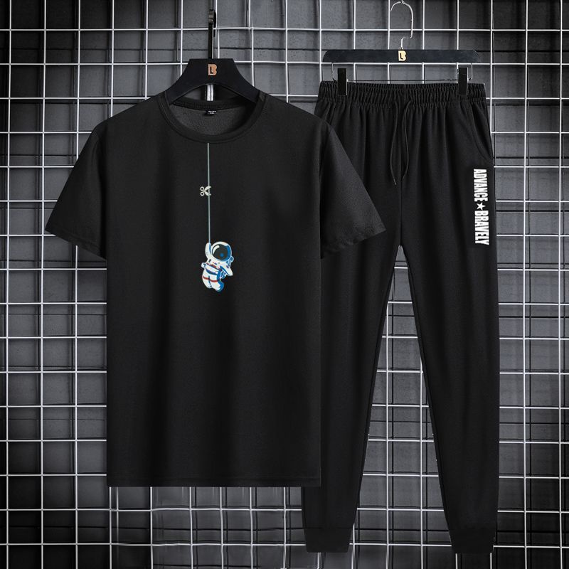 set terbaru - pakaian baju pria - kaos + celana pria keren style korea