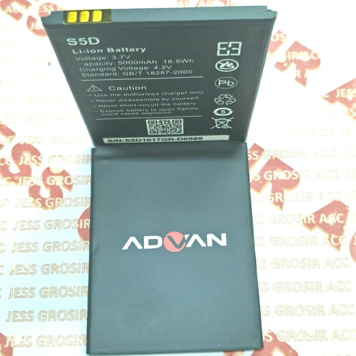 Baterai Battery Original Double Power ADVAN Vandroid S5D , S-5D , S 5D