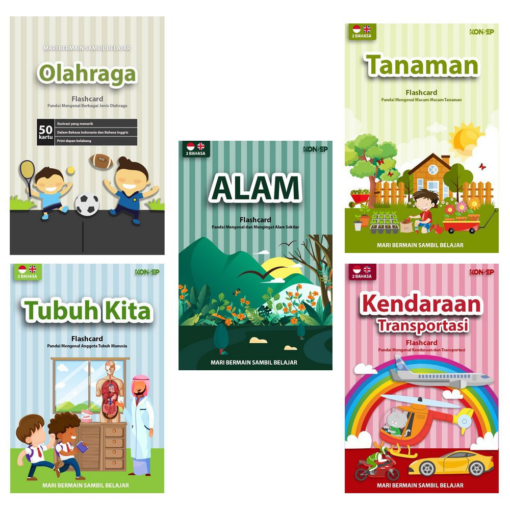 FLASHCARD Kartu Baca Anak isi 20 48 flash card angka huruf iqra hijaiyah animal wipe clean