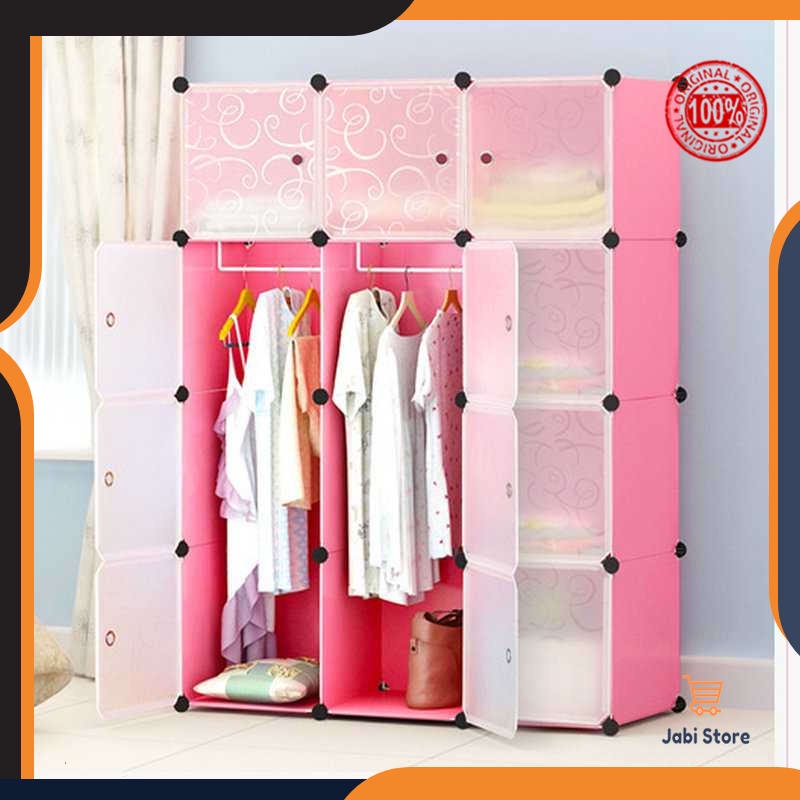 Lemari Atau Almari Baju Minimalis Gantung Pakaian Plastik 8 Pintu Jumbo  Bisa Tuk Anak Bayi Bkn Kayu