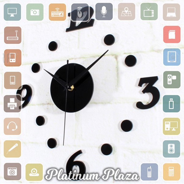 Jam Dinding DIY 30-50cm - Black`6G05IZ-