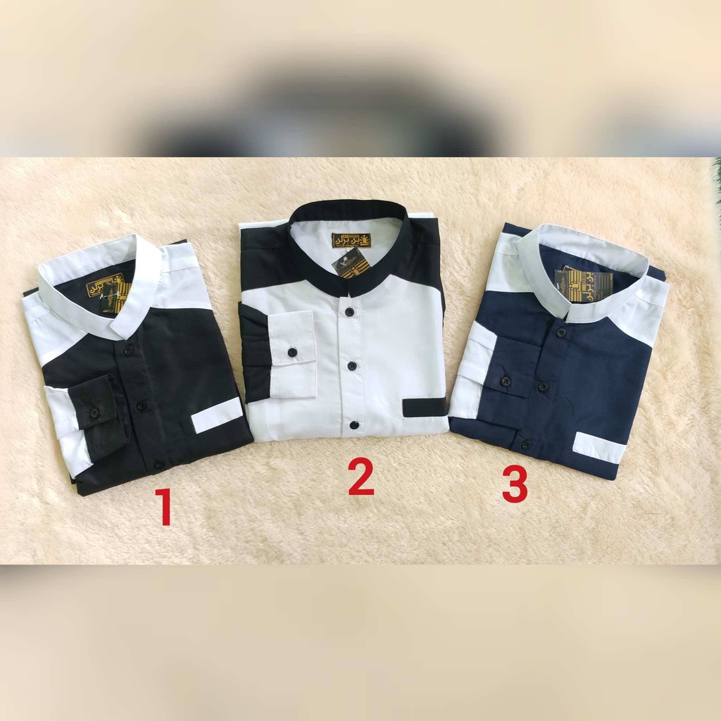 Koko Kurta Kombinasi Lengan Panjang