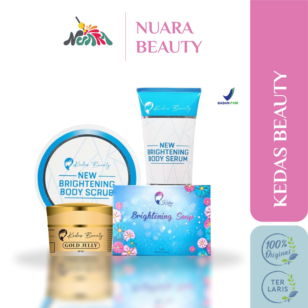 Gold Jelly Kedas Beauty Original 100% Pemutih Wajah Pembersih Wajah Skincare Wajah BPOM Aman Bumil B