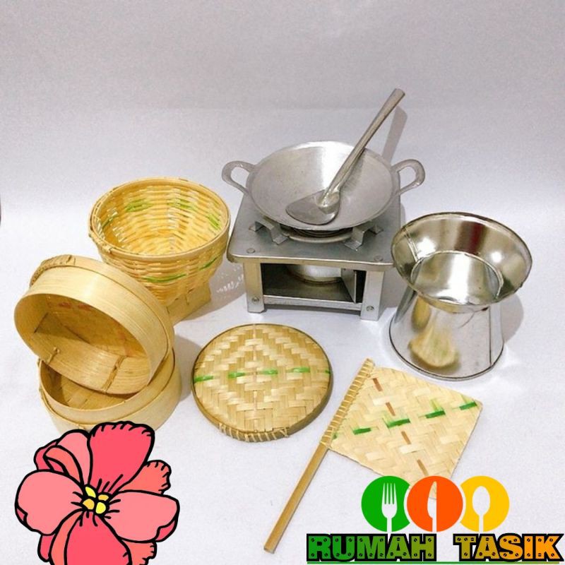 Mainan Masak Masakan Anak Tradisional Paket B3 / Set Kompor Spertus Mini Mainan Anak