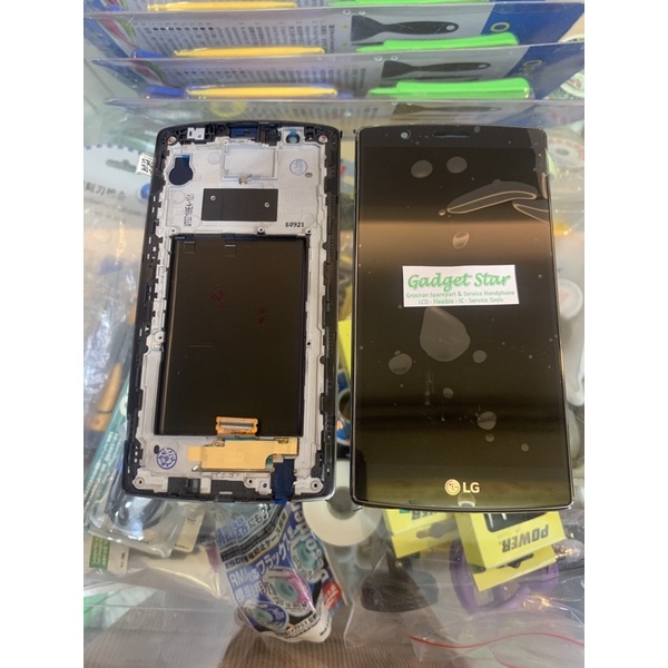 LCD TOUCHSCREEN SET FRAME BAZEL LG G4 SINGLE H815 H810