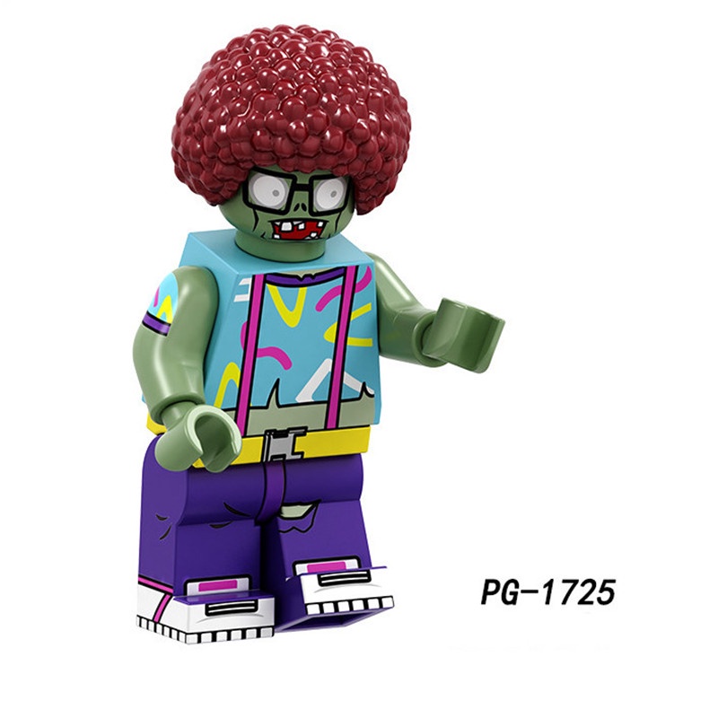 1pc Mainan Balok Bangunan Minifigure Model Tanaman Zombie / Bunga Matahari / Kacang Polong Bahan ABS Untuk Anak