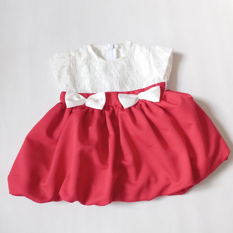 Gaun Bayi Newborn 0 6 bulan Terbaru 2022 1 Set Sepatu Bandana Dress Baby Perempuan Baru Lahir Rok Balon Baju Pesta Import Cantik Korea KA122