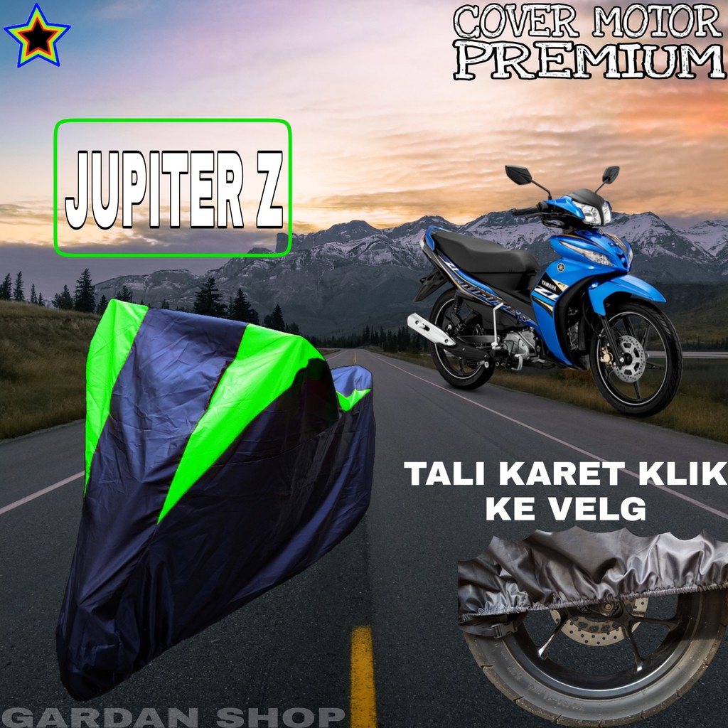 Sarung Motor JUPITER Z Hitam HIJAU Body Cover Penutup Pelindung Motor Jupiter PREMIUM