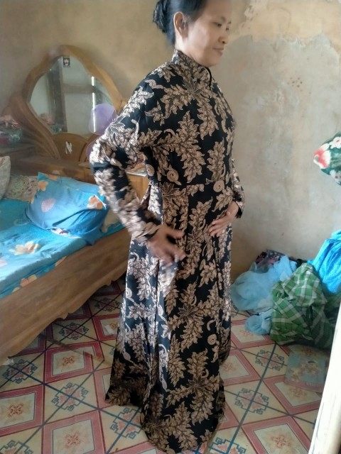 Gamis Batik Genes | Batik Terbaru | Terlaris Modern | Batikputramas1 No Kw