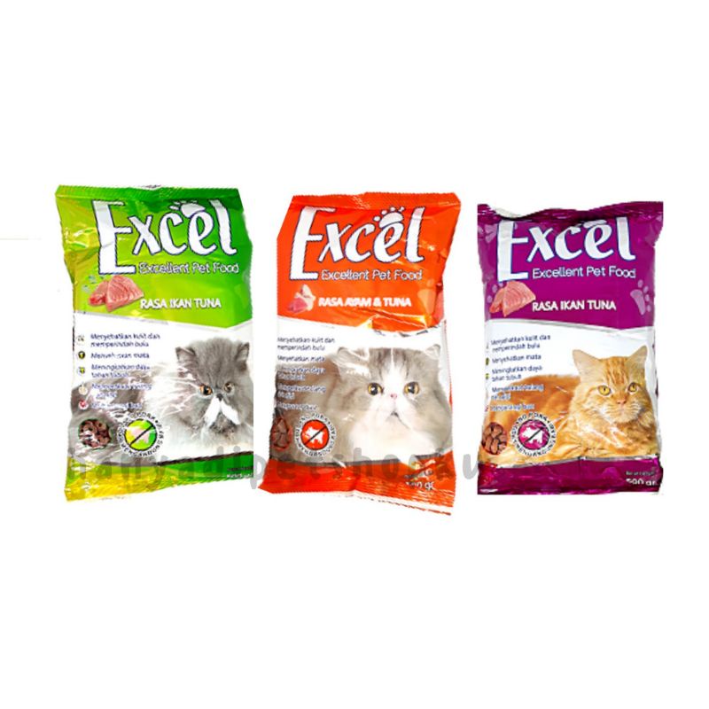 Excel Makanan Kucing Kering Excel 500gr