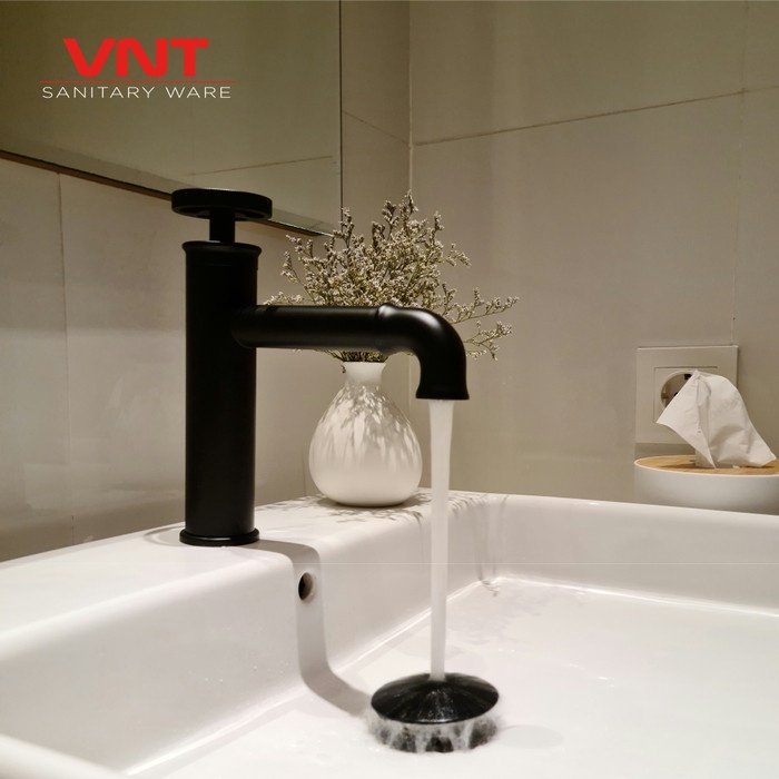 VNT Keran Wastafel Panas Dingin Kran Air Washtafel Industrial Style Hot Cold Basin Faucet