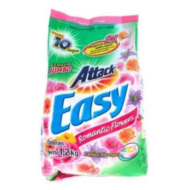 Detergen Bubuk Attack Easy Kemasan 1200gr