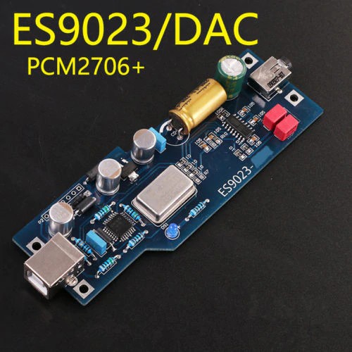 IMPORT PCM2706 ES9023 24bit HIFI level Audio DAC sound card decoder finished product with OTG