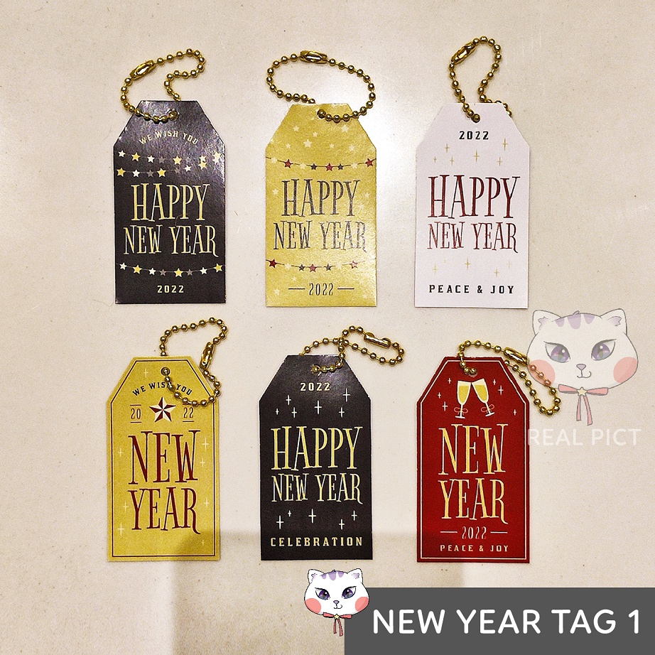 

HANG TAG NEW YEAR TAHUN BARU free rantai / LABEL GANTUNGAN