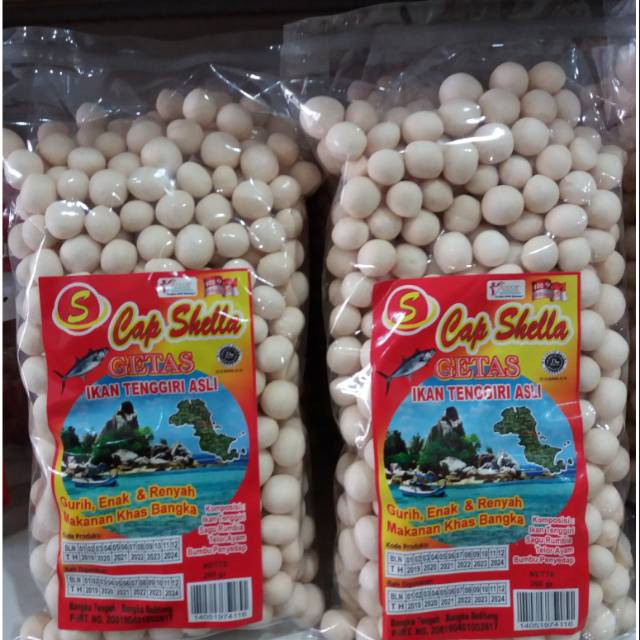 

getas ikan tenggiri cap shella bulat 250gr / kerupukbangka