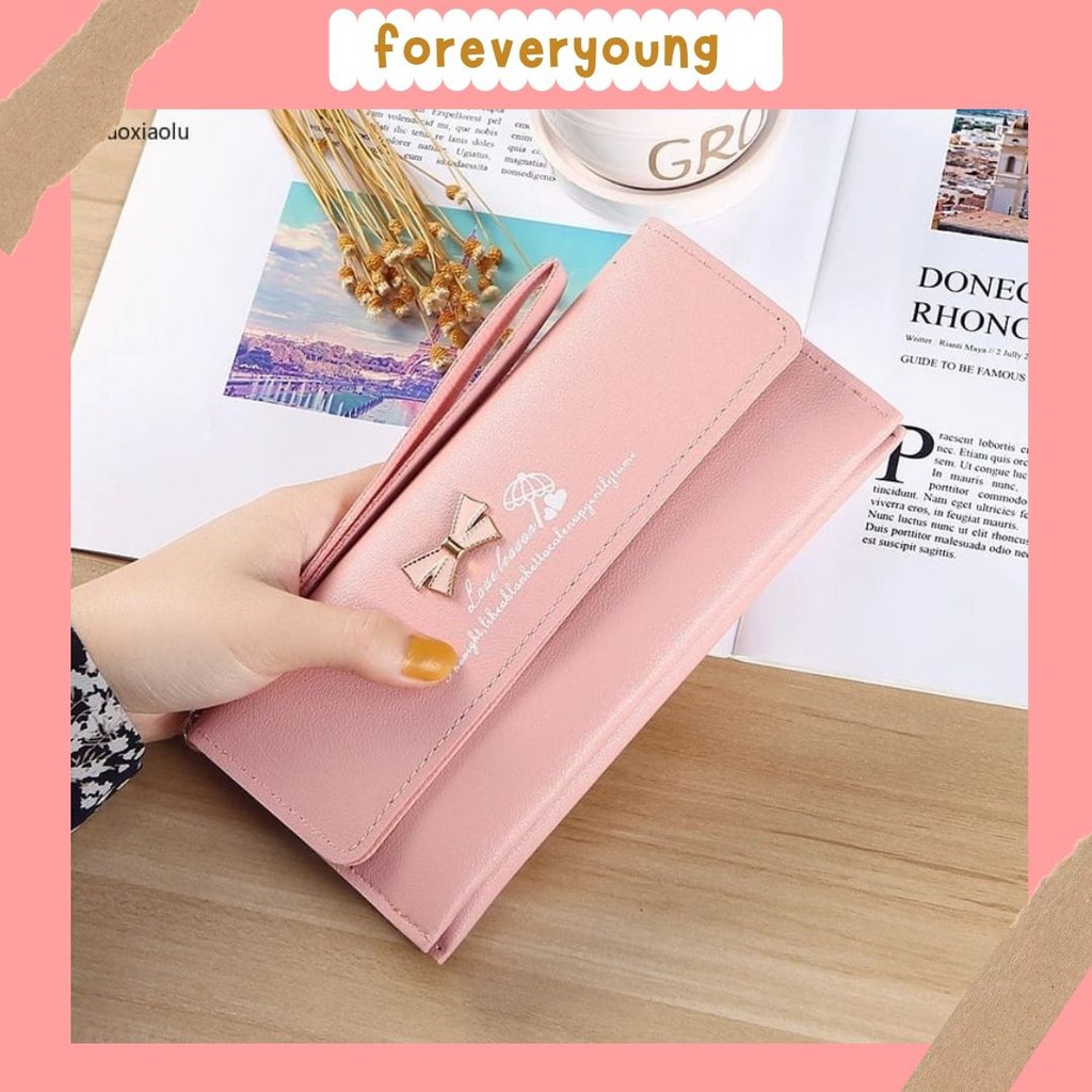 (FY) COD Dompet import dompet Wanita Dompet Panjang Wanita dompet PANJANG murah cantik real pic