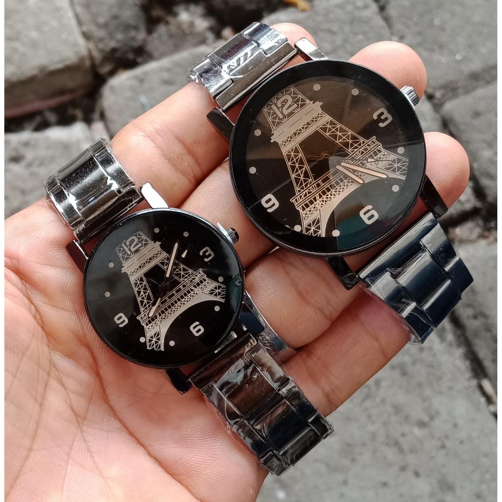 Yulianti_Shop01 Jam Tangan Rantai Jam Tangan Couple (paris) Termurah-Terlaris