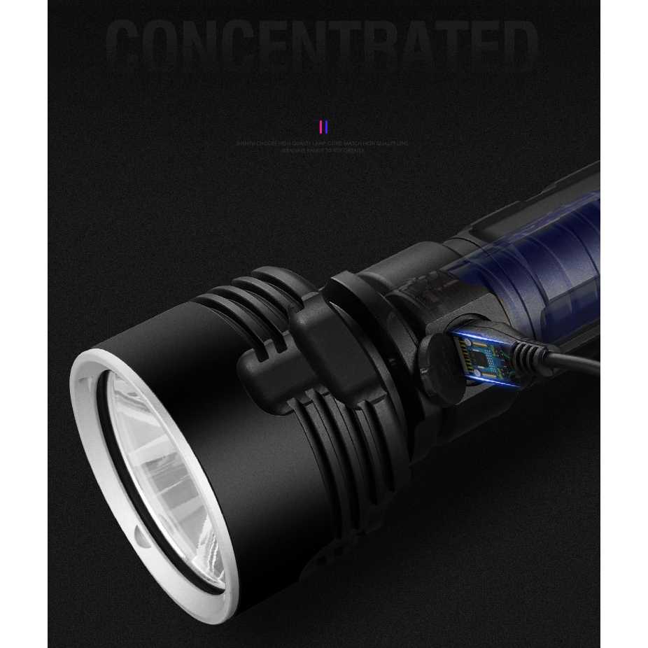 (BISA COD) RVOSTR LED Senter LED USB Rechargeable L2 XHP50 25W 1000 Lumens - XLML2