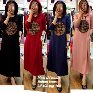 gfs (COD) MAXI LV HOODIE XL BABYTERY / MAXI DRESS WANITA