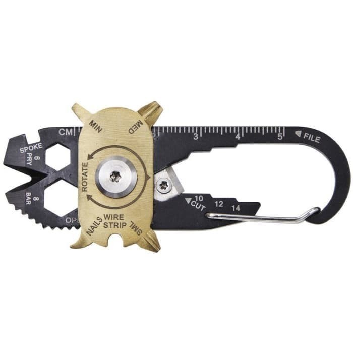 Utility Fixr Pocket MultiTool 20 in 1 EDC Survival Keychain Tool