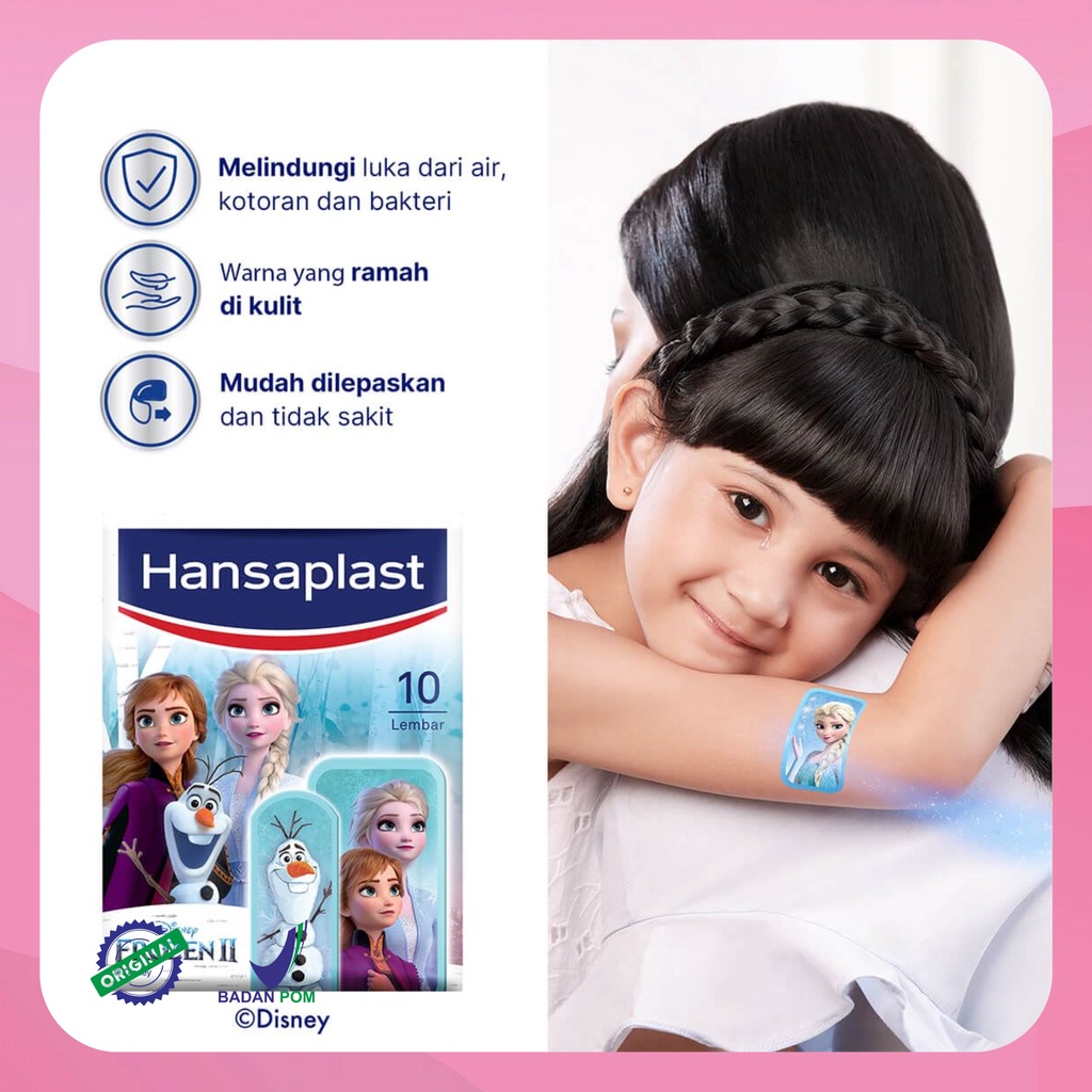 Hansaplast Plester kain elastis/Gambar/Polos
