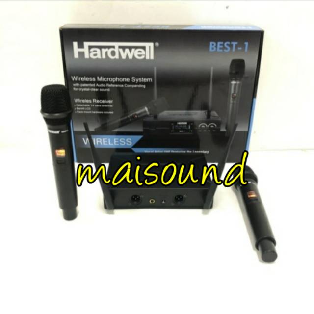 MIC WIRELESS HARDWELL BEST 1 HANDHELD MICROPHONE HARDWELL BEST1 PEGANG