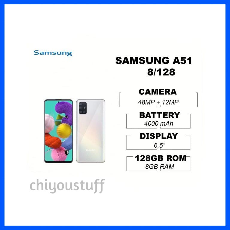 SAMSUNG GALAXY A51 8/128 8GB RAM 128GB ROM GARANSI RESMI
