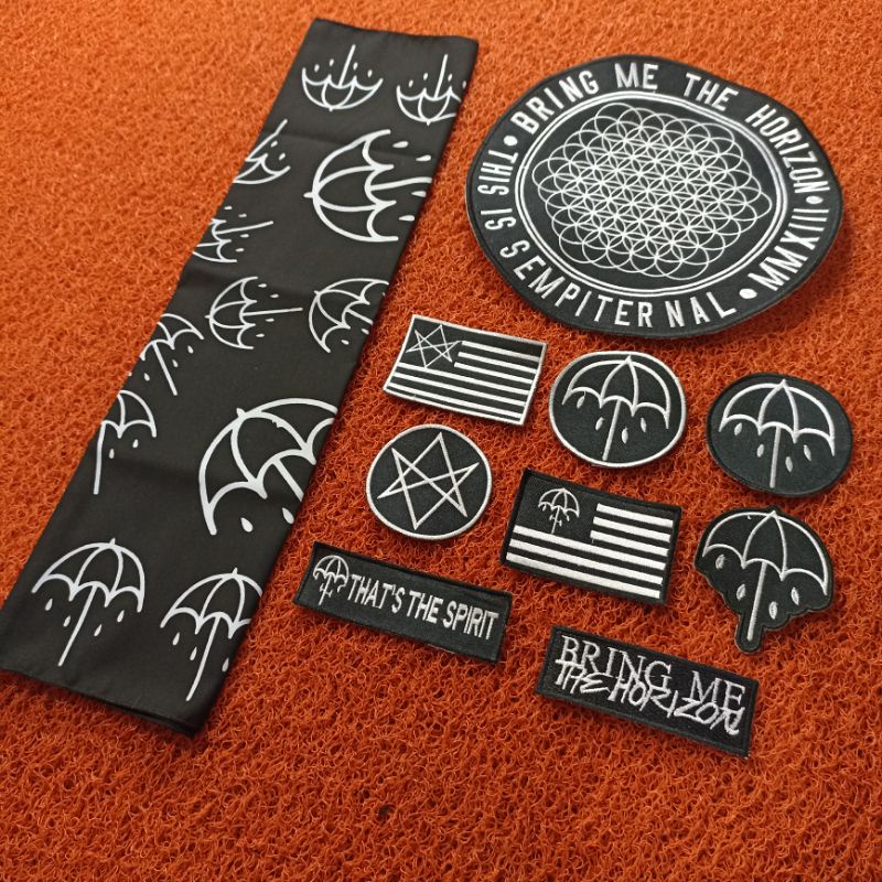 BACKPATCH BORDIR BMTH X SLAYER BANDANA PREMIUM