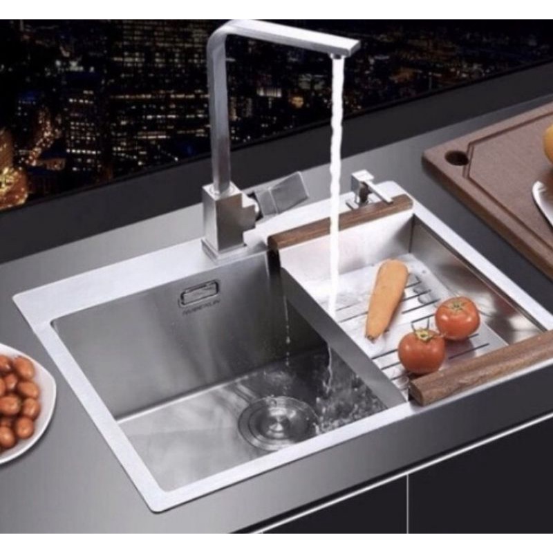 Paket kitchen sink stainless 6045 / paket sink model onan stainless 6045