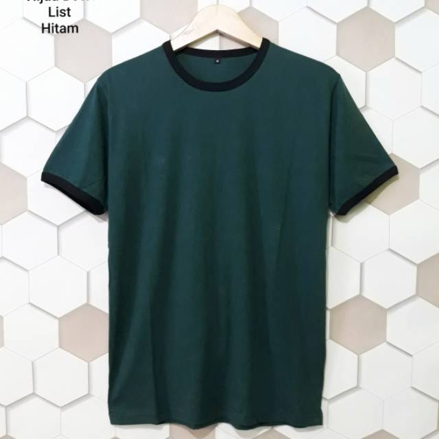 Kaos polos pria-kaos polos ringer/T-SHIRT polos