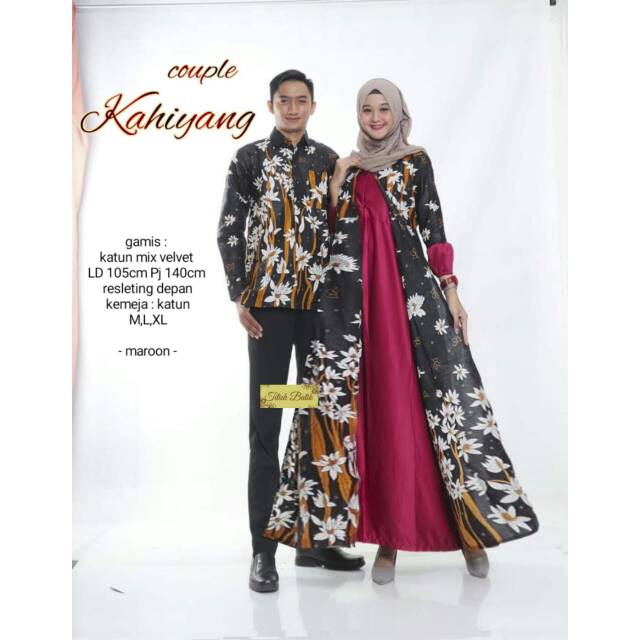 Couple Kahiyang Gamis Batik Modern