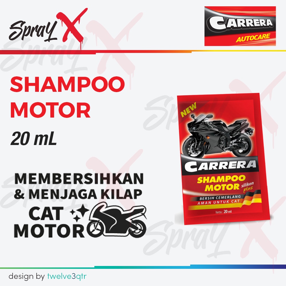 CARRERA AUTOCARE SHAMPOO MOTOR 20ML / SHAMPO MOTOR SACHET