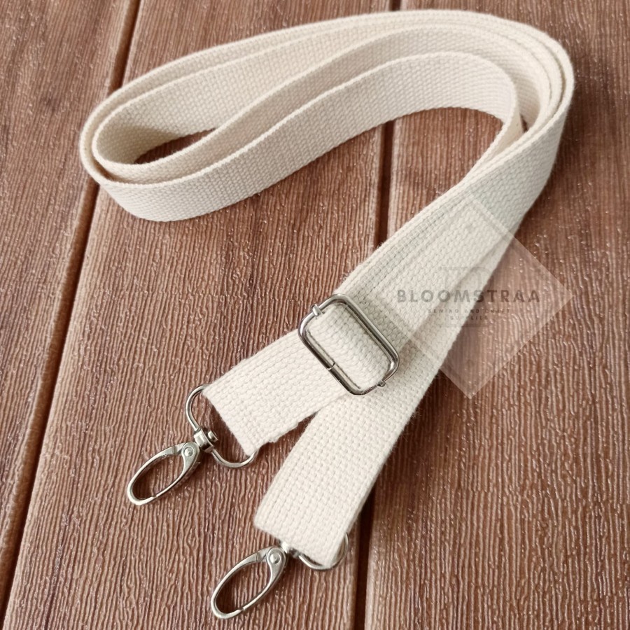 Bag Strap Cotton Nickel 25mm 1,7m Tali Tas Katun Bag Straps Nikel 2,5 cm 170cm